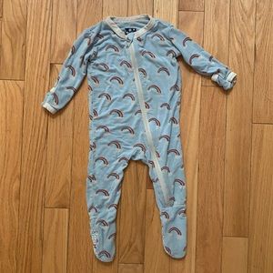 Kickee Pants Zippered Rainbow Footie Pjs